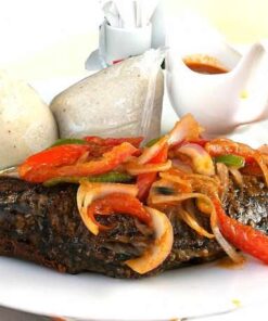 Banku with Grilled Tilapia(Small)