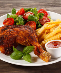 French Fries with Grilled Chicken